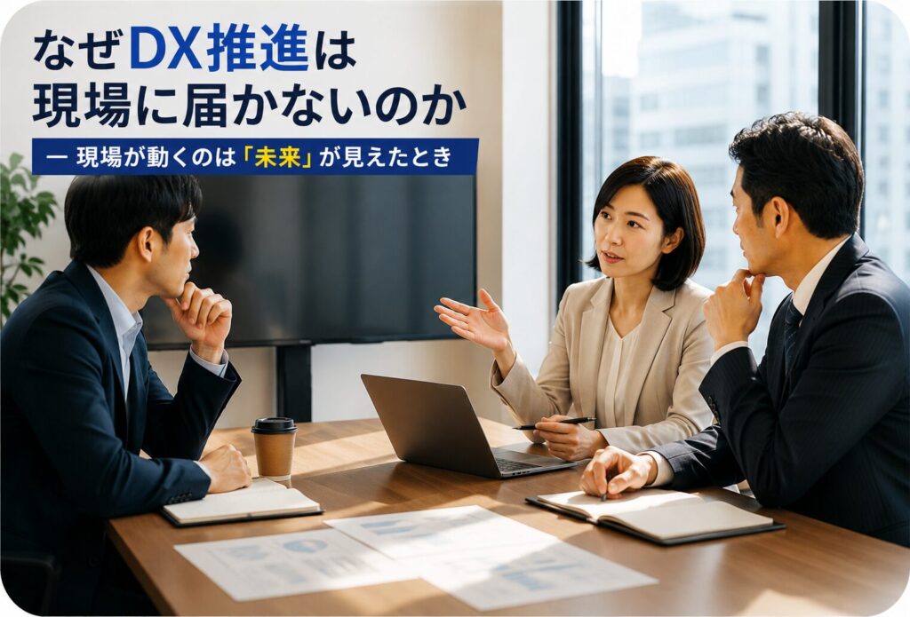 なぜDX推進は現場に届かないのか ― 現場が動くのは「未来」が見えたとき